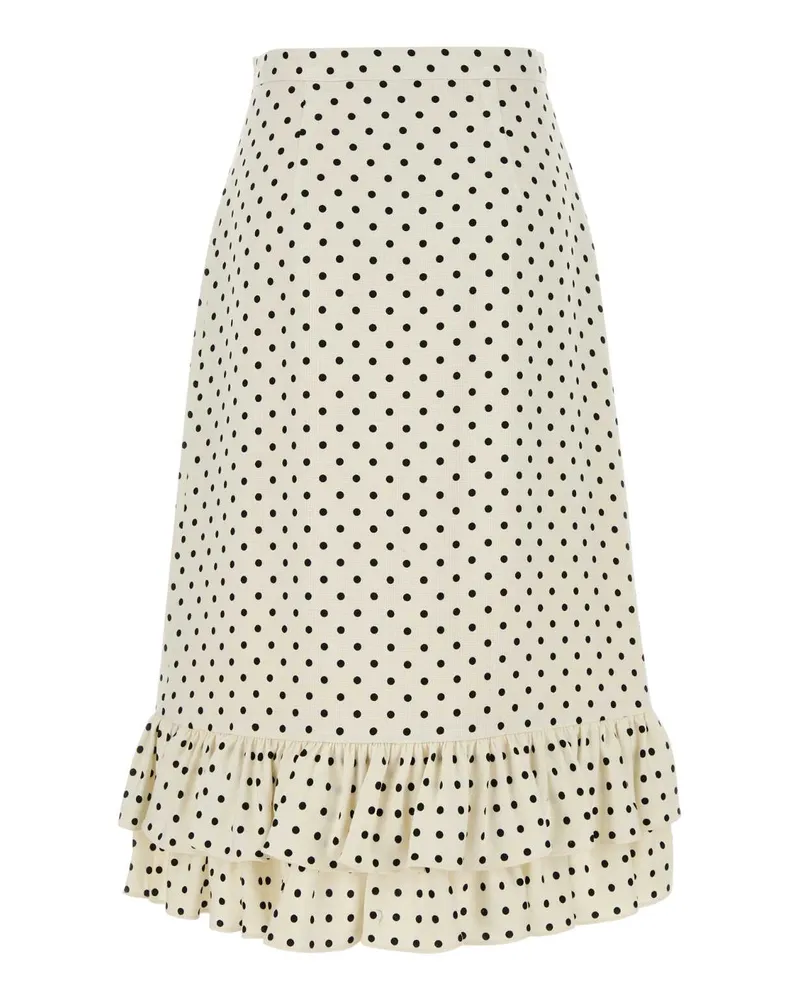 Valentino Garavani Women's Printed Viscose Skirt Betullanero Gonne Beige