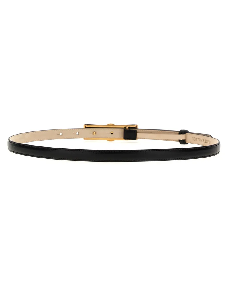 Versace Gold Medusa Buckle Belt — Black Black