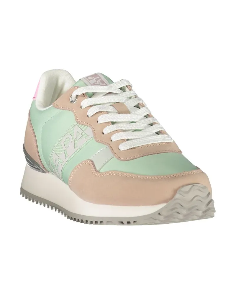 Napapijri Colorblock Polyester Sneaker — Green Green