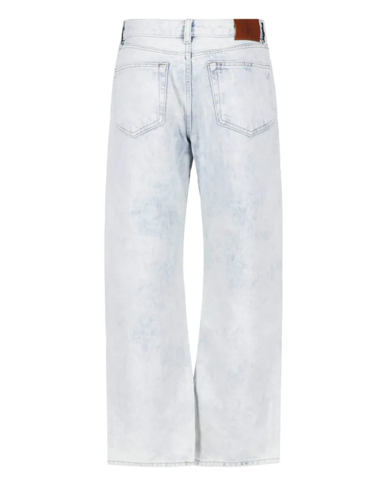 Calvin Klein Women's Jeans Light Blue Cotton Blue