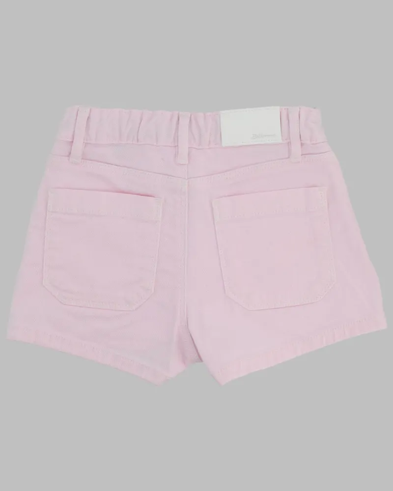 Bellerose Cotton Denim Shorts — Pink Pink