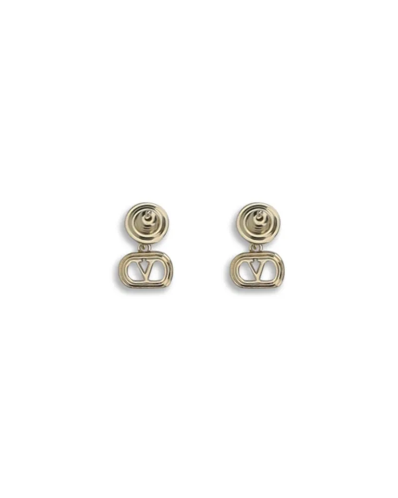 Valentino Garavani Women's Ovalette Earrings Metal And Swarovski® Crystals Oro-Crystal Metallic Metallised Oro/crystal Gold