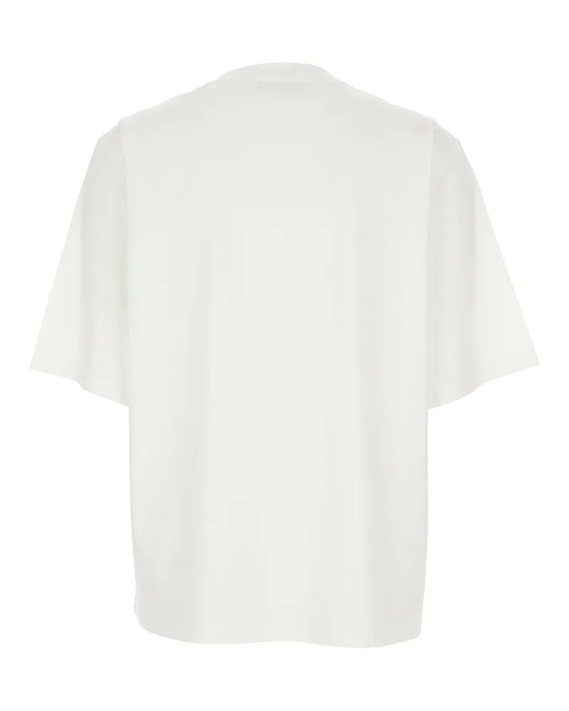Róhe Women's T-Shirt Crew Neck White Cotton Blend T-Shirts & Jerseys White