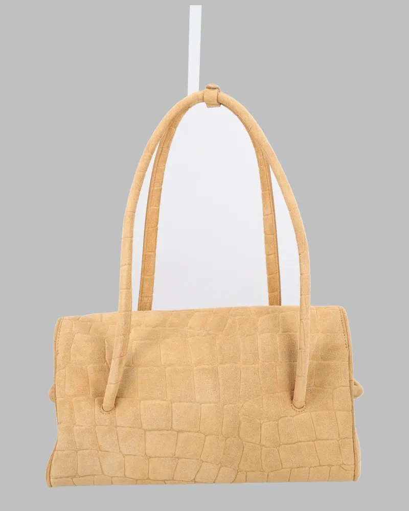 Jacquemus Suede Shoulder Bag — Beige Beige