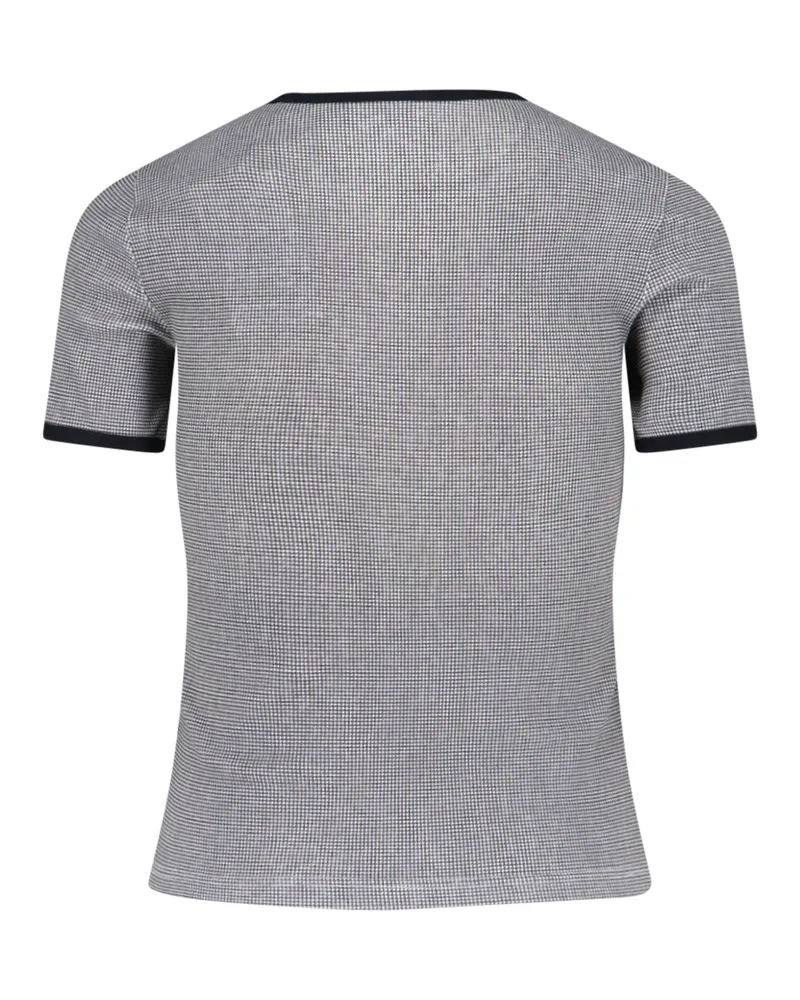 Courrèges Women's T-Shirts And Polos Black Cotton Gray