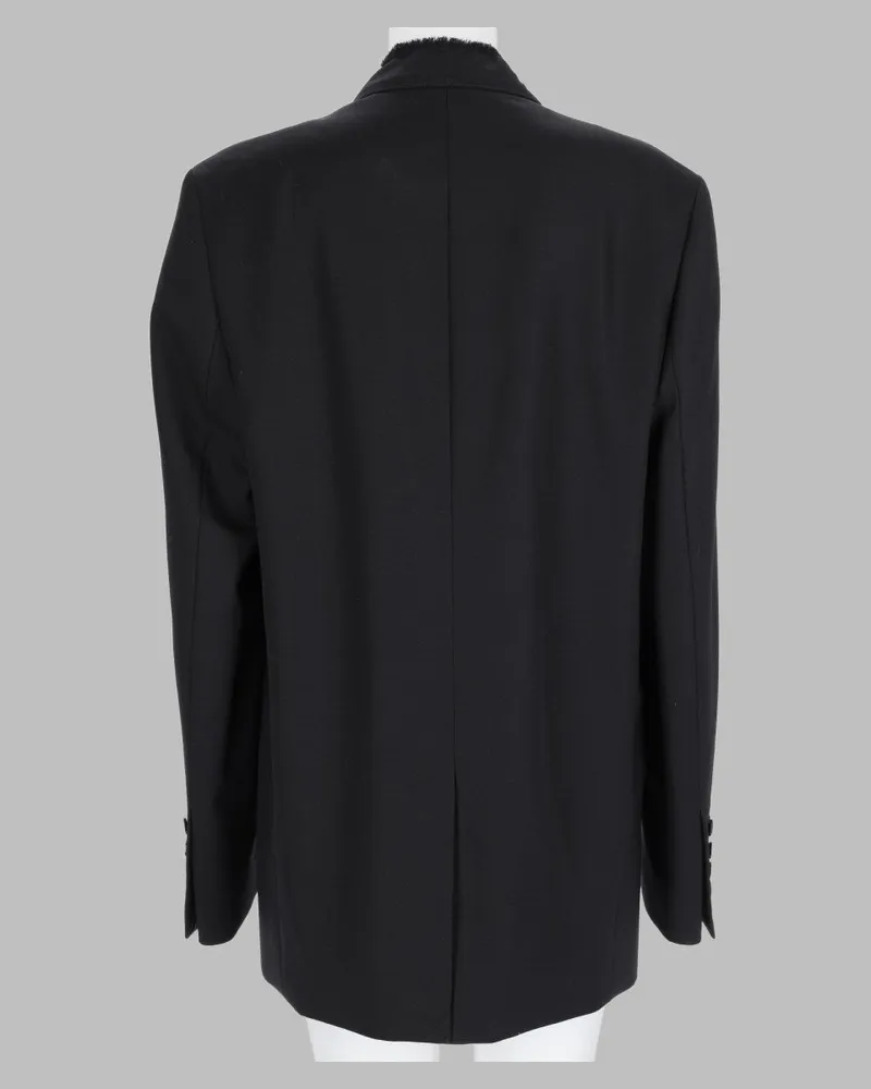 Totême Wool-Blend Blazer — Black Black