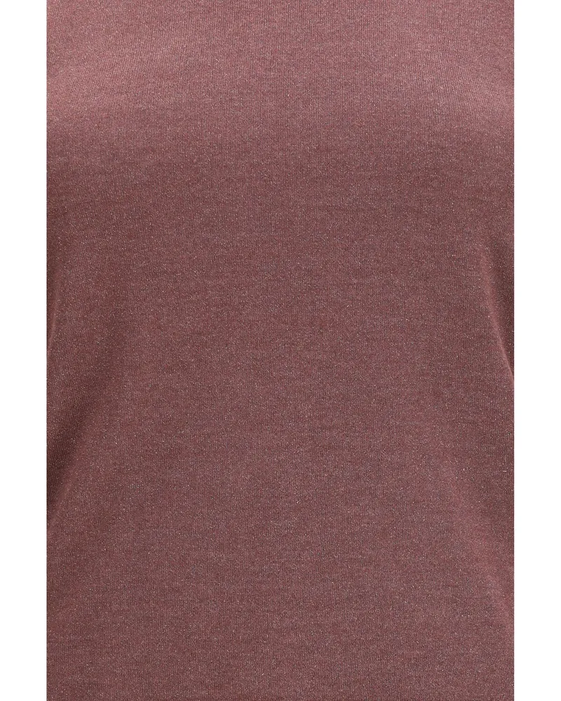 Brunello Cucinelli Women's Tank Top Cashmere-Silk Rhubarb Cashmere (capra Hircus Purple