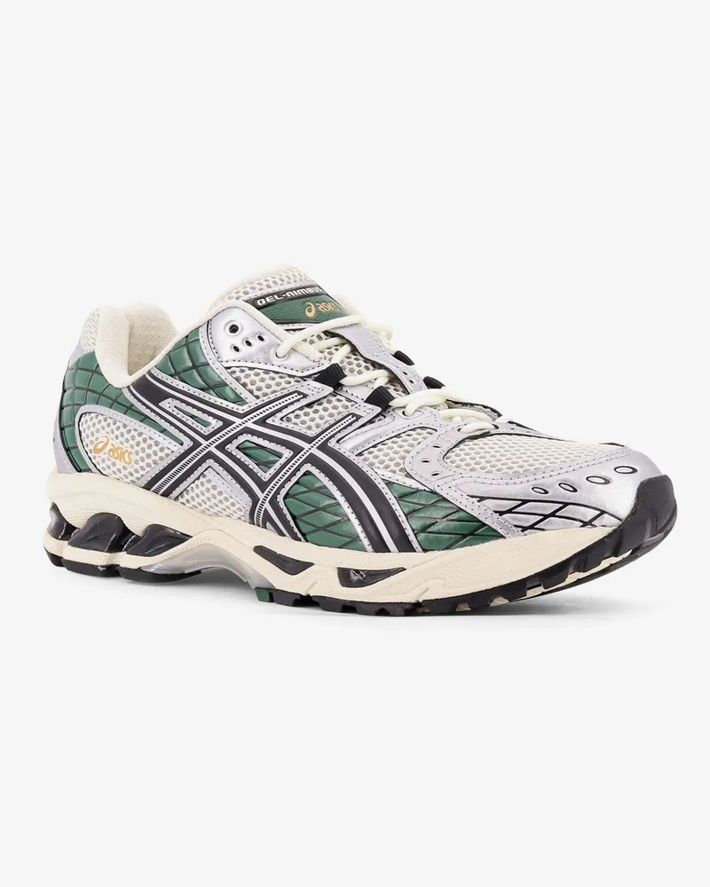 Asics Men's Mesh Sneakers Grey Polyester Trainers Gray