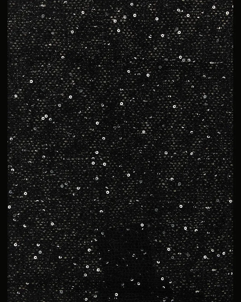 NUDE Micro Sequin Scarf — Black Black