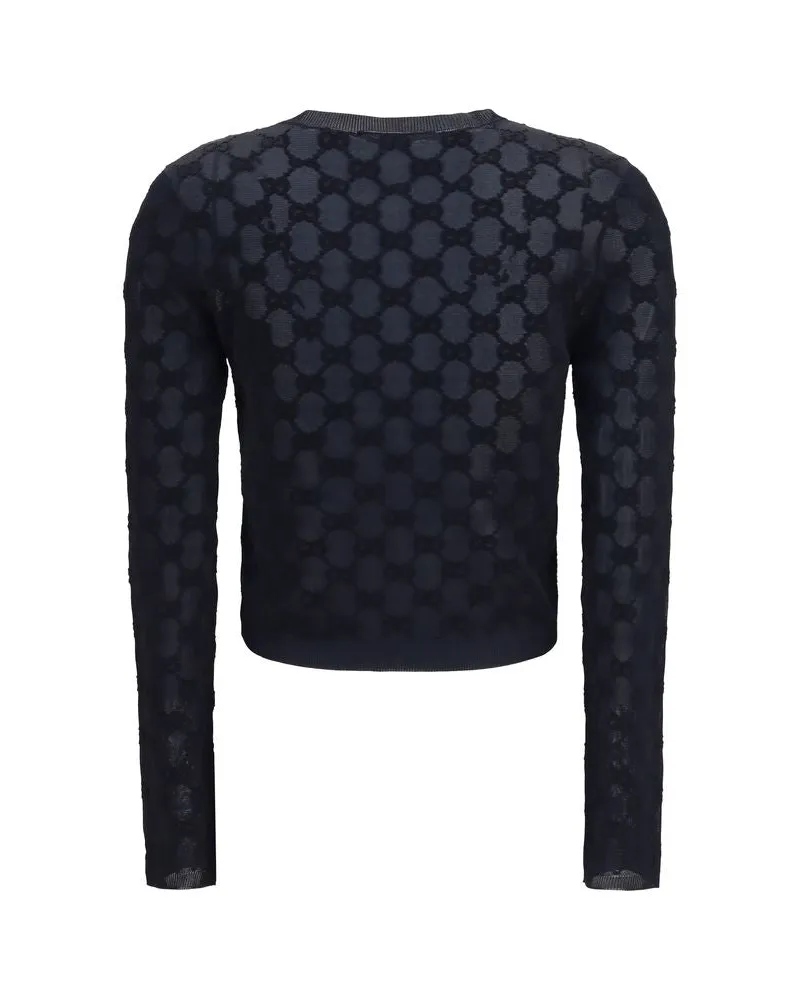 Gucci Women's Black Viscose Cardigan Clothing Black