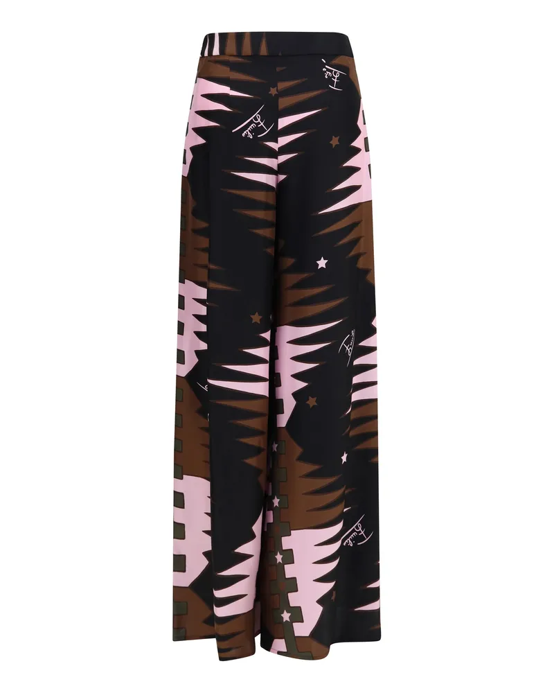 Emilio Pucci Silk Twill Trousers — Pink Pink