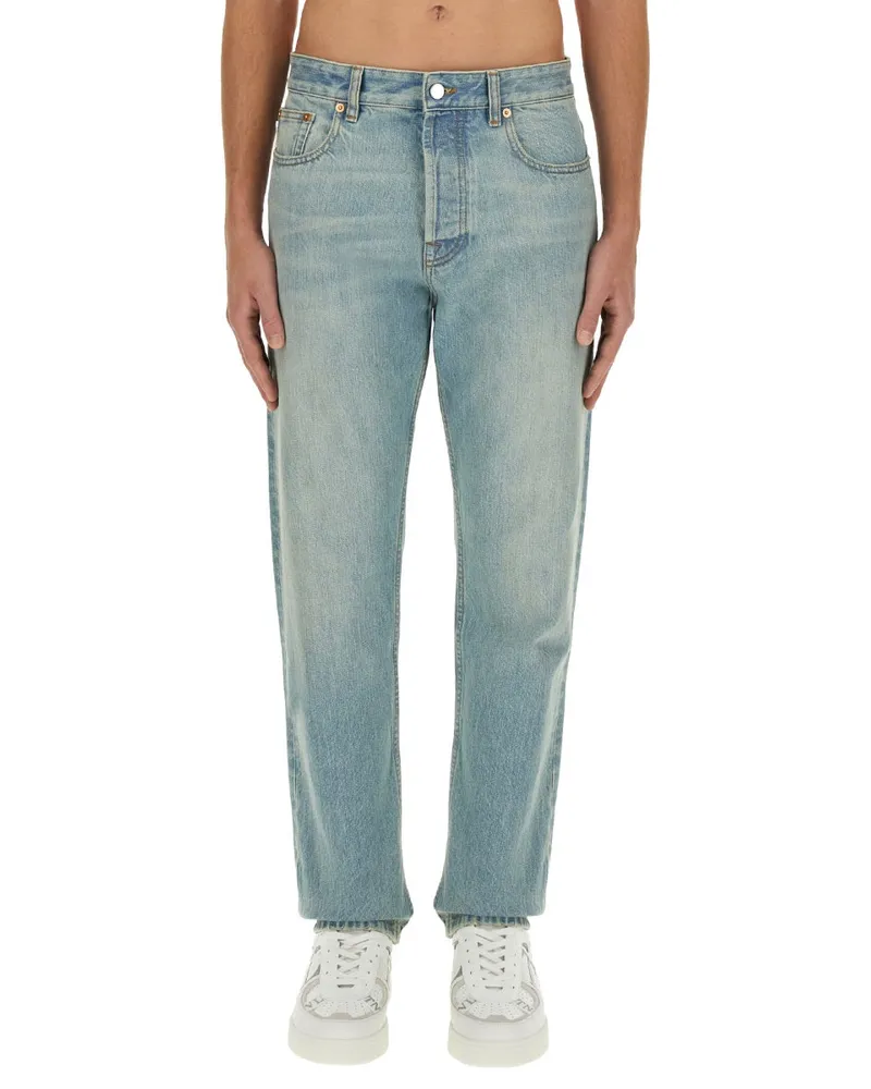 Valentino Garavani Cotton Denim Jeans — Blue Blue