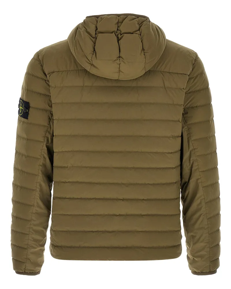 Stone Island Goose Down Quilted Down Jacket — khaki Khaki