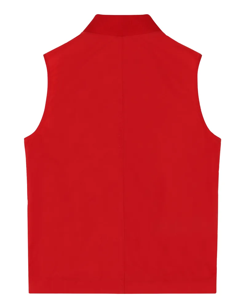 Moncler Boys' Sleeveless Jacket Red Polyamide Red