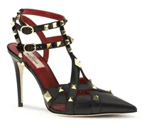 Women's Studdy Décolleté Kidskin Nero Goatskin-Hircus Goatskin Sandal Goatskin/hircus