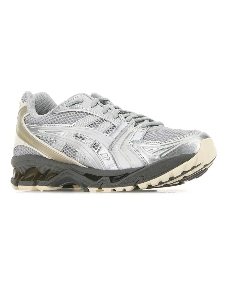 Asics Unisex Grey Mesh And Rubber Gel-Kayano 14 Sneakers Concretepuresilver Silver