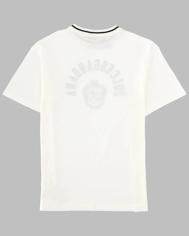 Dolce & Gabbana Pure Cotton T-Shirt — White White