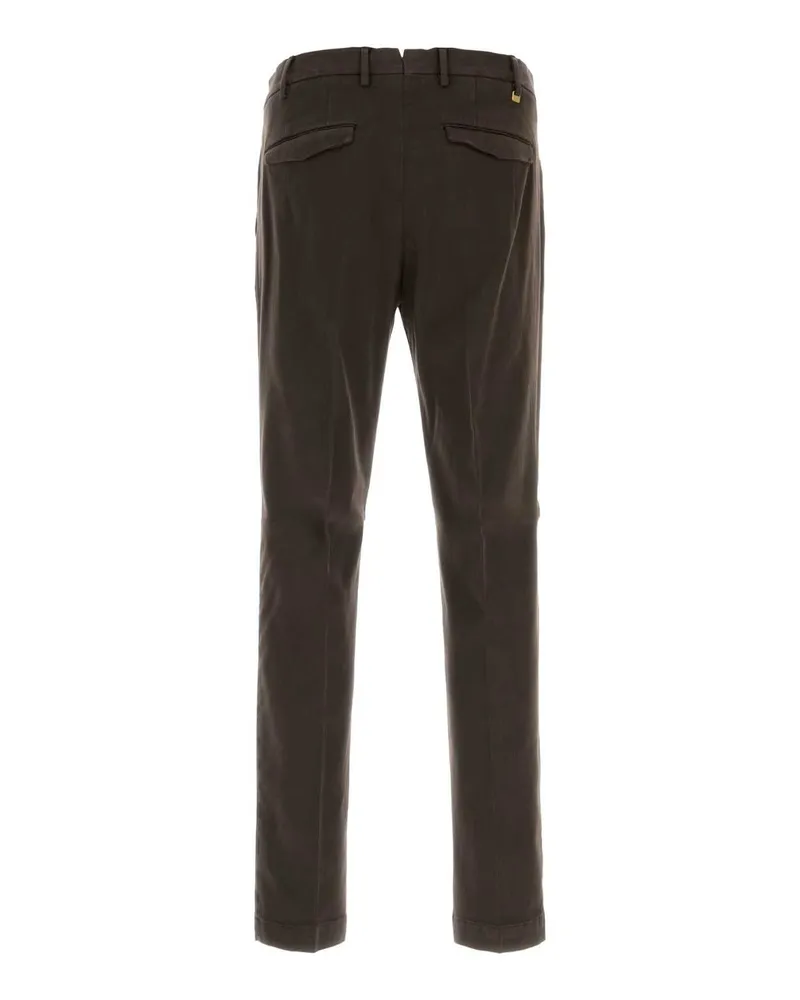 PT TORINO Stretch Cotton Trousers — Brown Brown