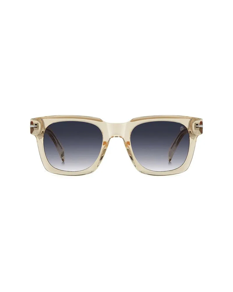 David Beckham Men's Sunglasses Yellow Acetate Yellow