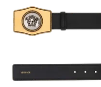 Black Gold Exterior: Leather Cinture Belt