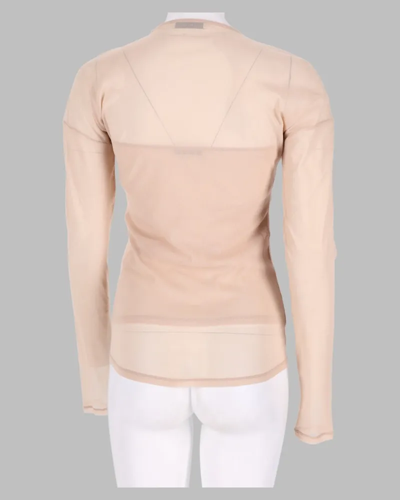 Christophe Lemaire Mesh Jersey T-shirt — Pink Pink