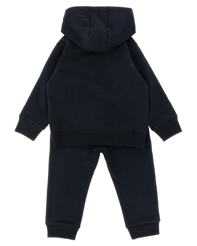 Moncler Stretch Cotton Jersey Hoodie — Navy Navy