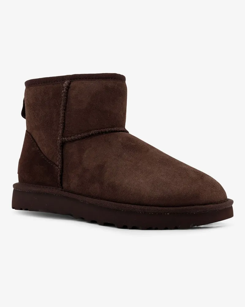 UGG Women's Ankle Boots Classic Mini Ii Brown Suede Brown
