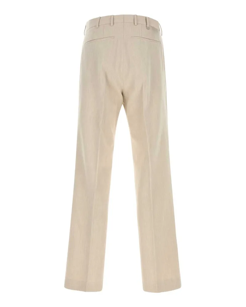 PT TORINO Pantalone Pinces Trouser — Beige Beige