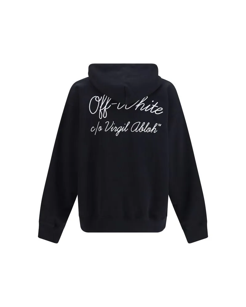 OFF-WHITE Men's Black Cotton Sweatshirt Clothing Black