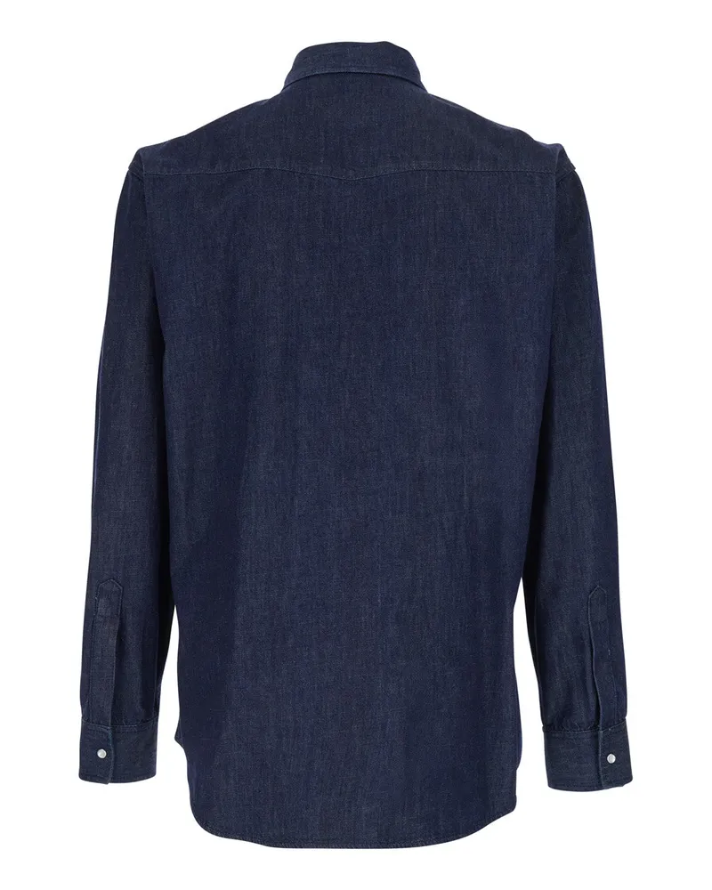 Dsquared2 Men's Denim Shirt Blue Cotton Blue