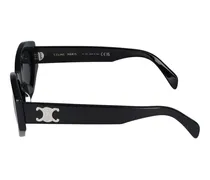 Unisex Cl40238u Logo-Embellished Oval Sunglasses Black Standard