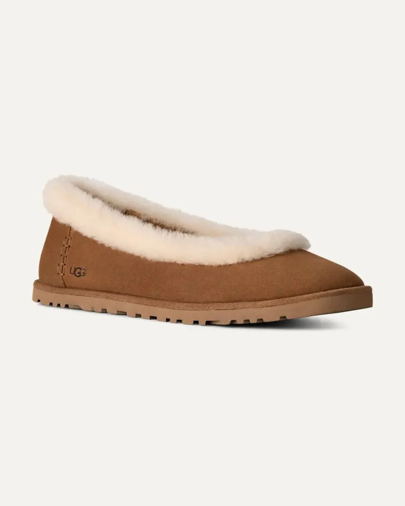 UGG Fleece-Lined Slipper — Chestnut Chestnut
