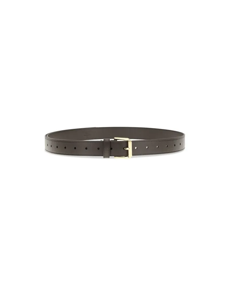 Givenchy Women's Brown Calf Leather Bos Taurus Regular Belt Brown