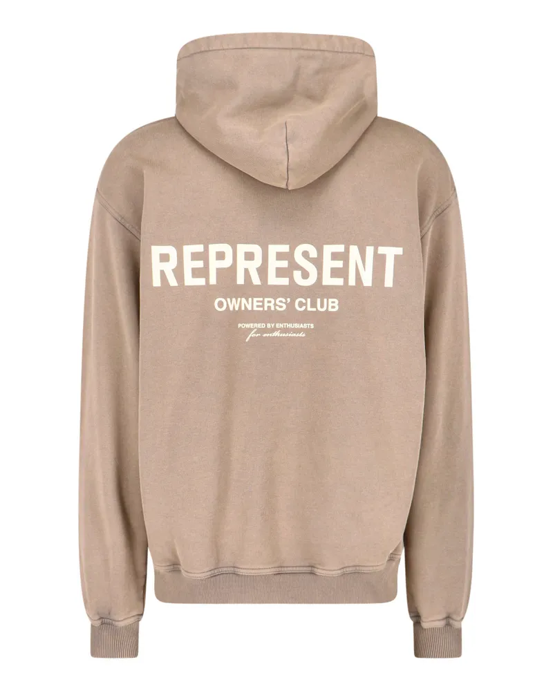 REPRESENT Men's Sweaters Brown Cotton Beige