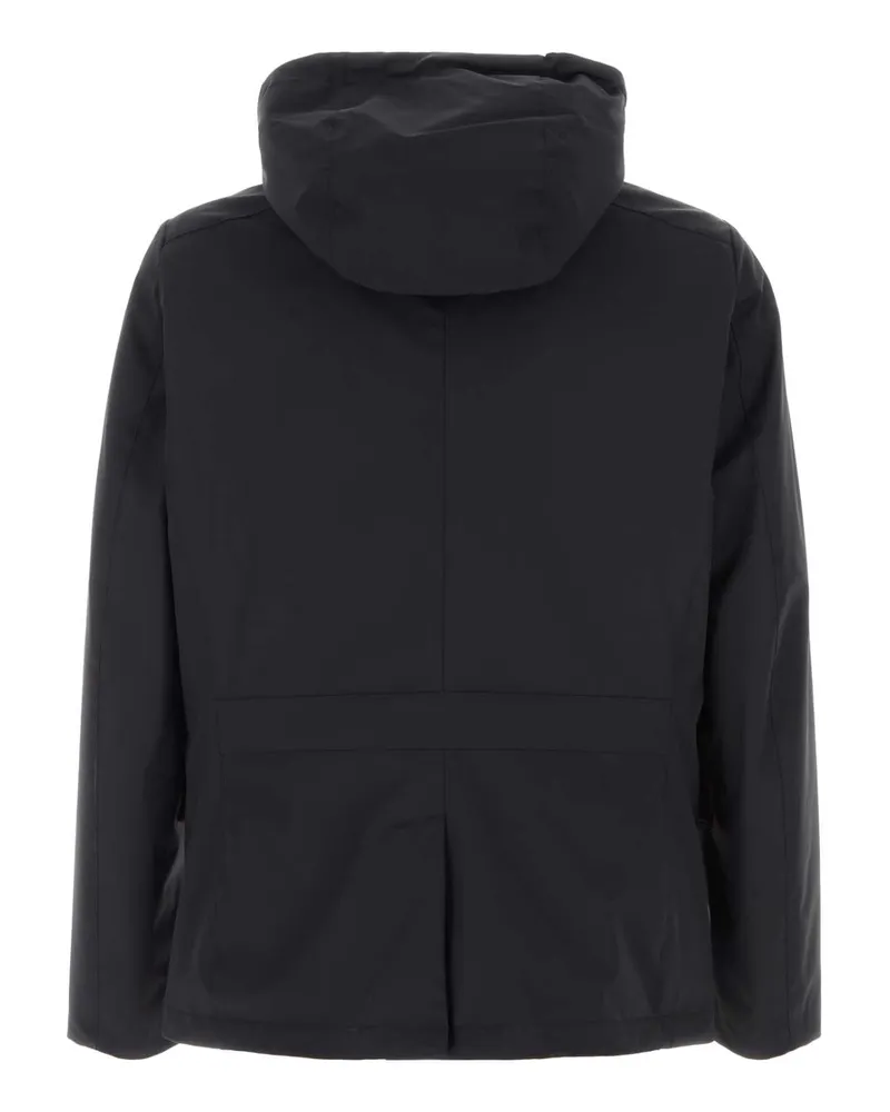 MOORER Men's Midnight Blue Stretch Nylon Ranieri Jacket Darkblu Giubbini Black