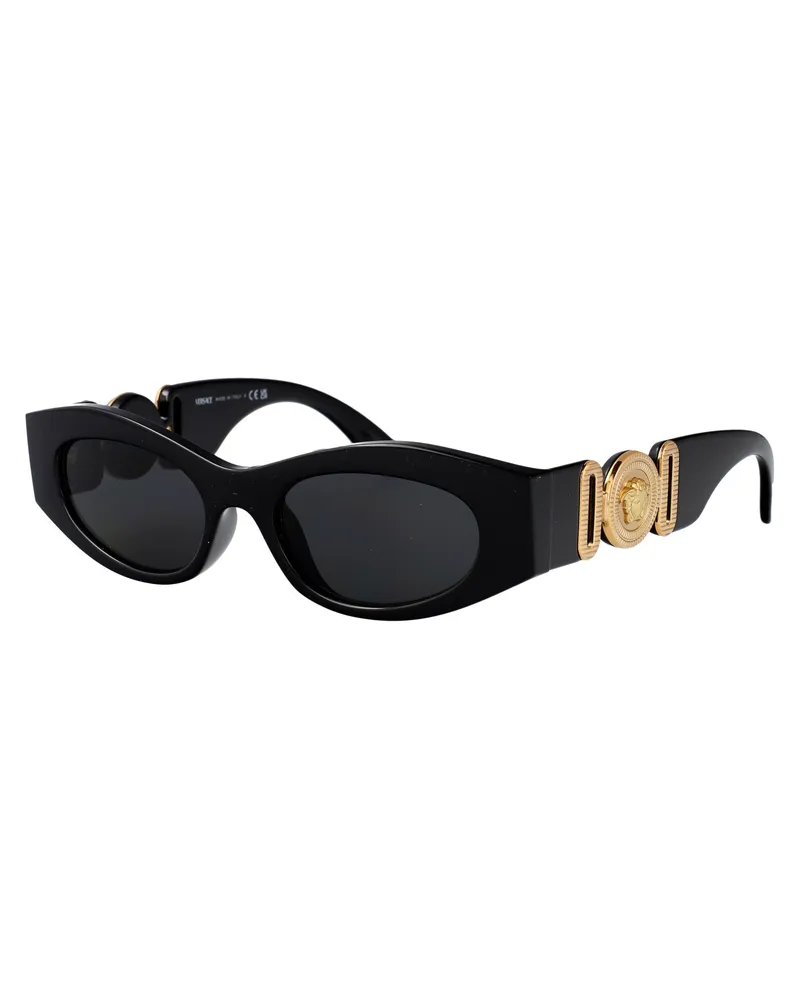 Versace 0VE4480U Black Injected Frame Sunglasses — Black Black