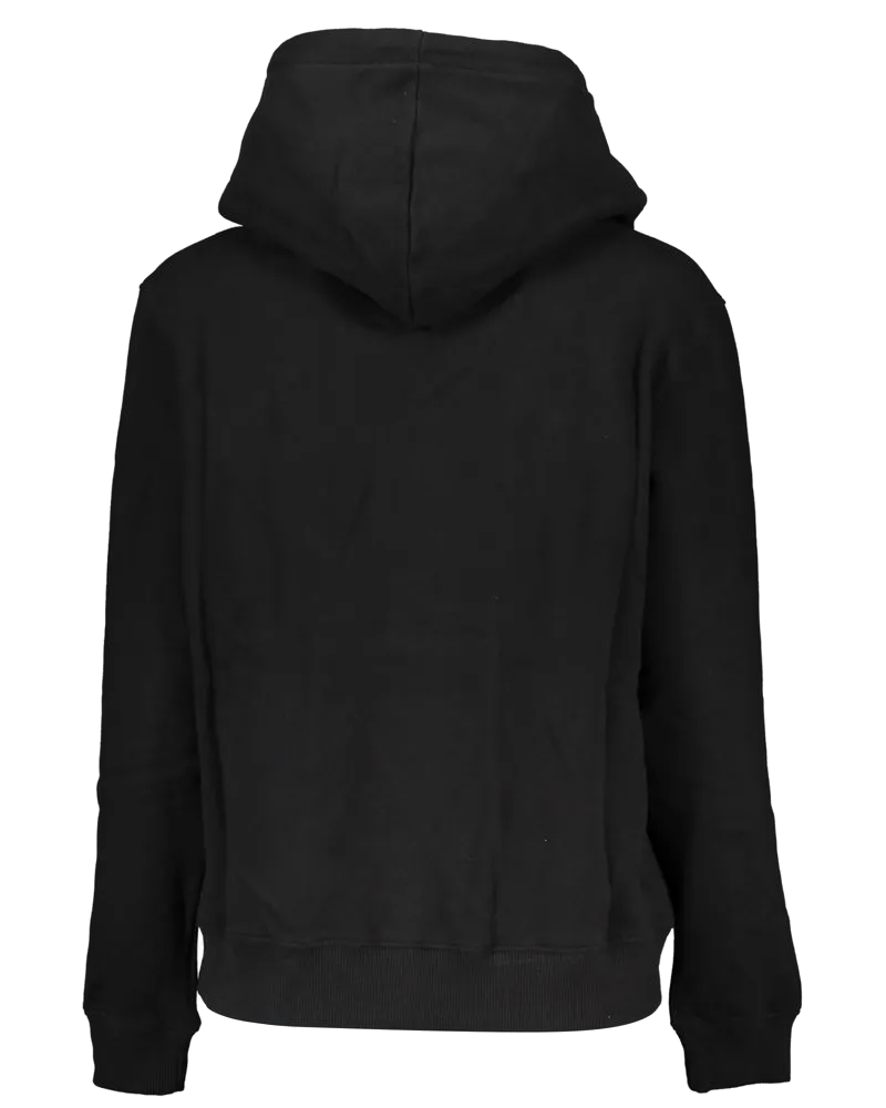 Calvin Klein Logo-Print Cotton Hoodie — Black Black