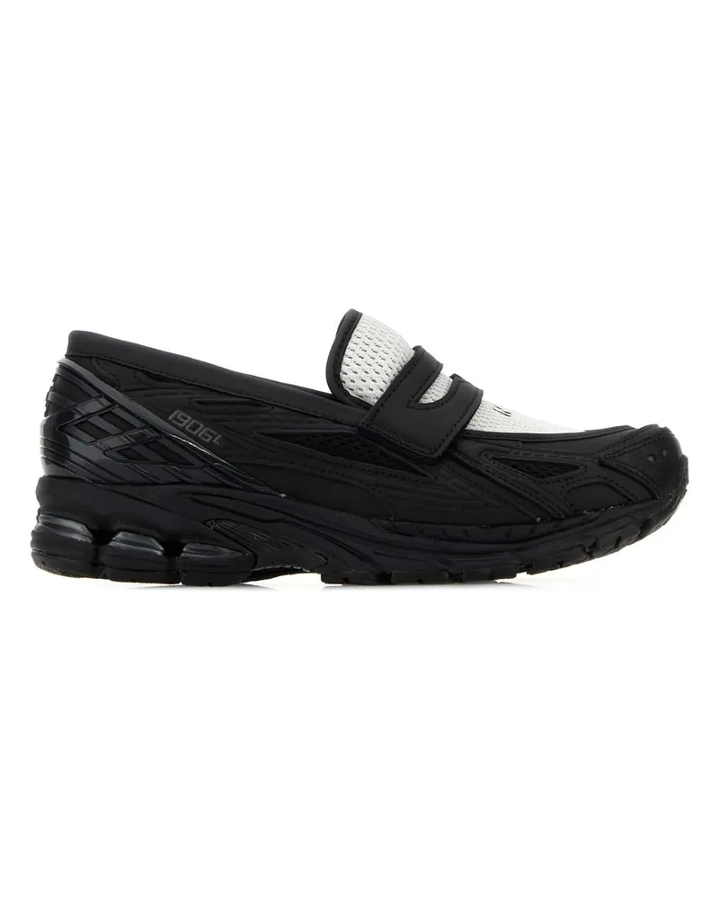 New Balance Unisex Two-Tone Mesh Loafer Black Leather Black