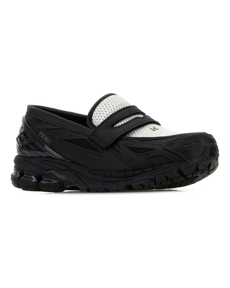 New Balance Unisex Two-Tone Mesh Loafers Blackangora Leather-Synthetic-Mesh Mocassini Leather/synthetic/mesh Black