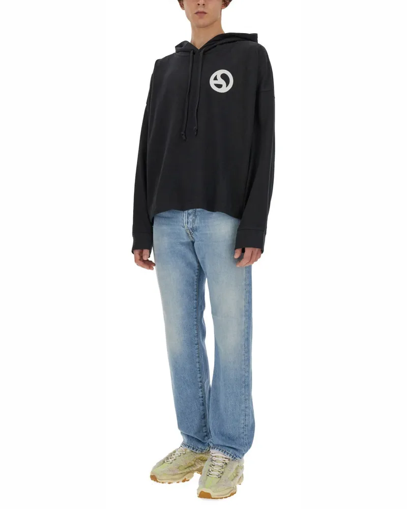 Acne Studios Cotton Hoodie — Black Black