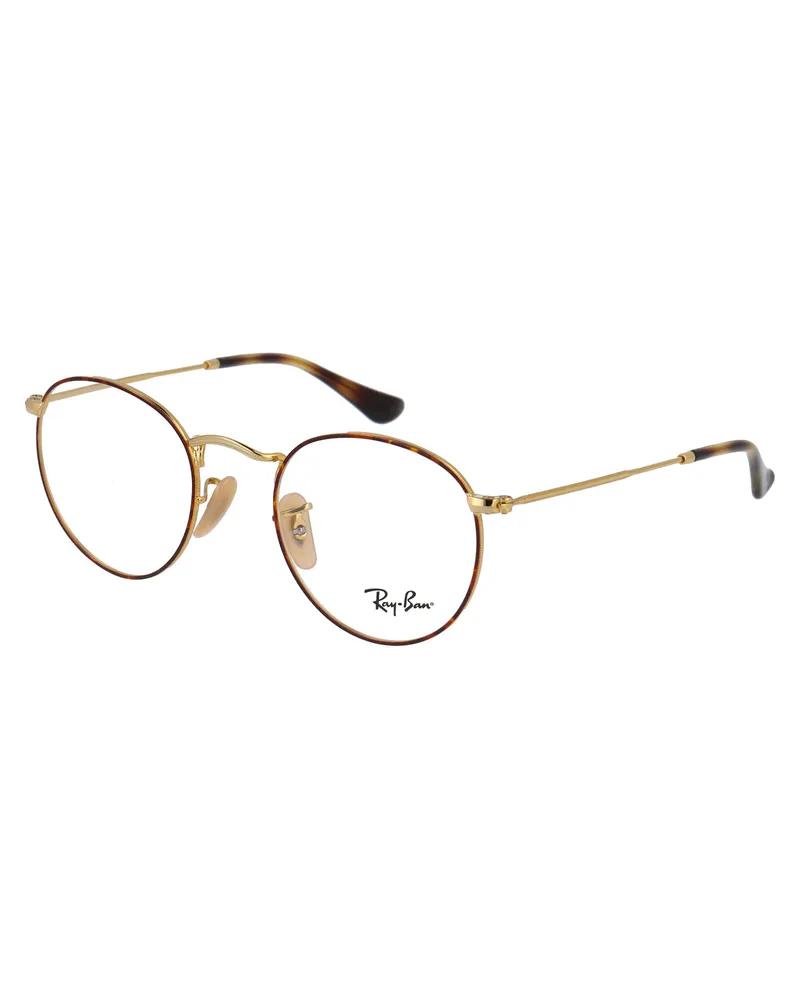 Ray Ban Unisex Sunglasses Round Metal Havana On Gold Glasses & Frames Havana