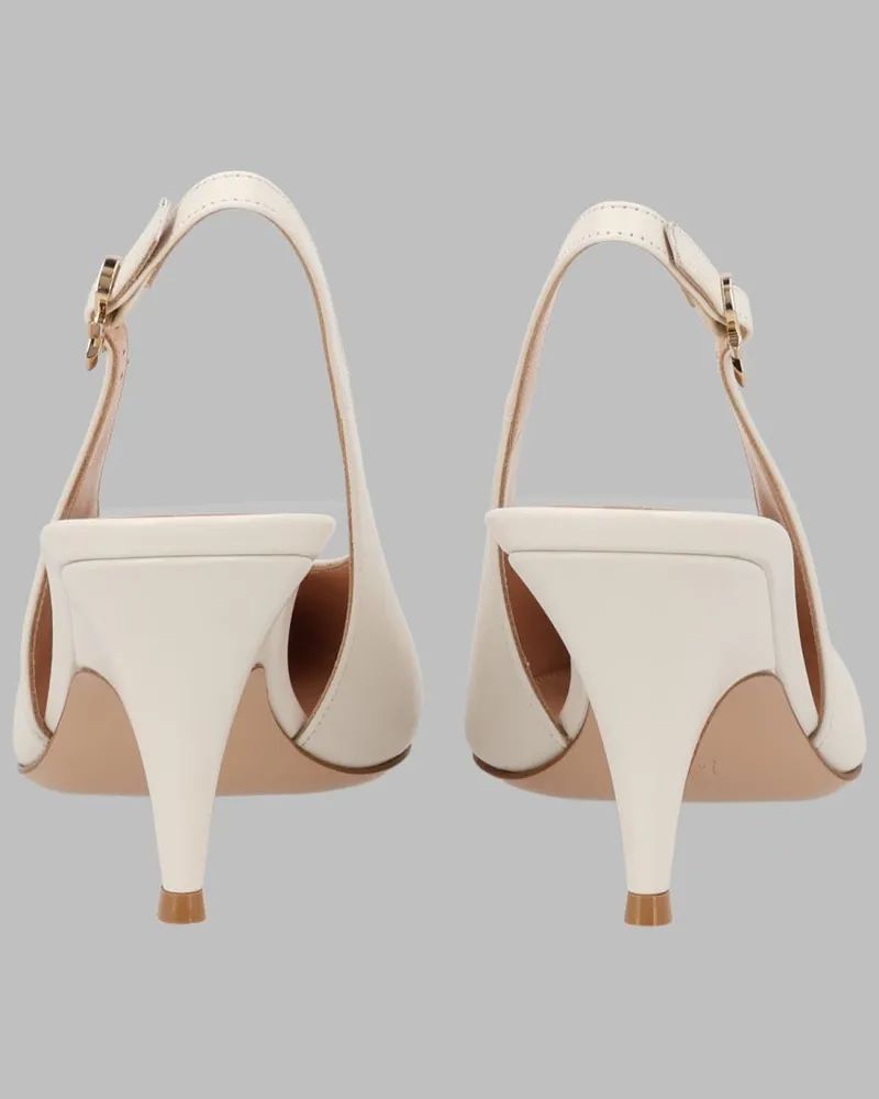 Gianvito Rossi Sofia Slingback Pump — White White