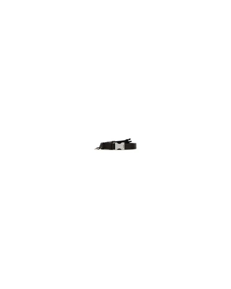 Prada Men's Dark Brown Leather Belt Caffe Cinture Caffe Brown