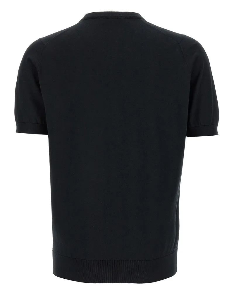 John Smedley Sea Island T-shirt — Black Black