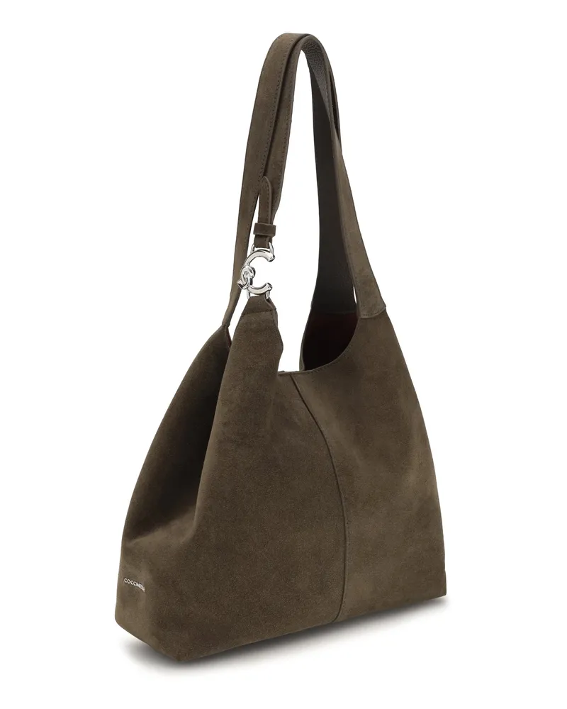 Coccinelle Women's C-Easy Large Shoulder Bag Fango-Fango Calf Leather Bos Taurus Fango/fango Brown