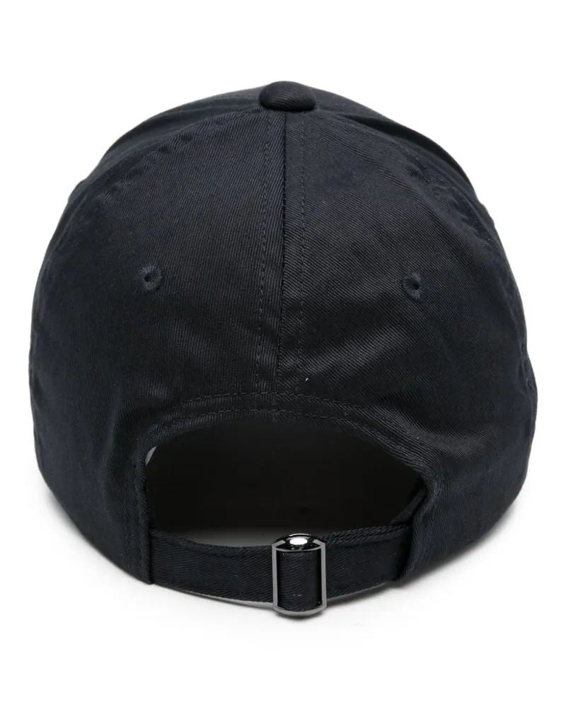 Emporio Armani Logo-Embroidered Baseball Cap — Black Black