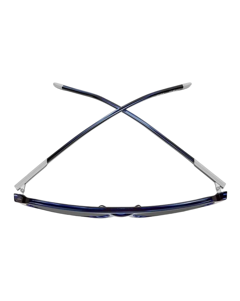 HUGO BOSS Men's Sunglasses Blue Horn Acetate Blue