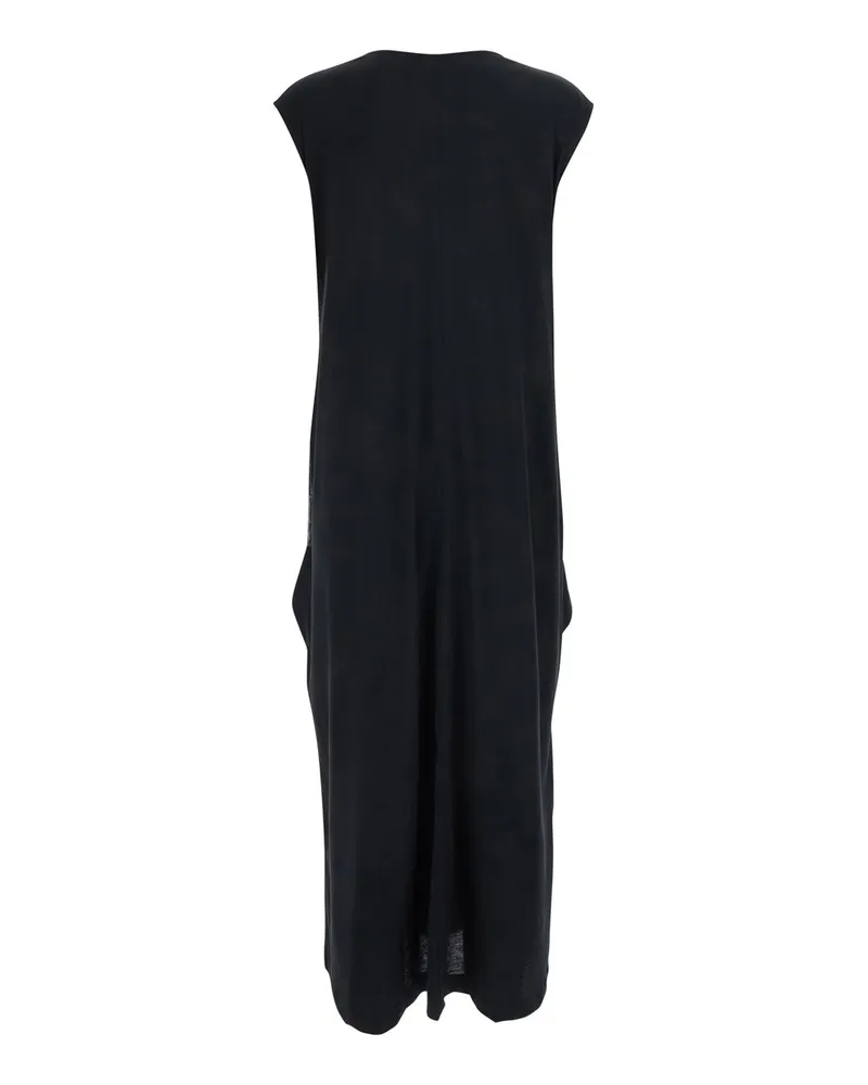 Totême Women's Long Jersey Dress Tie-Waist Black Black