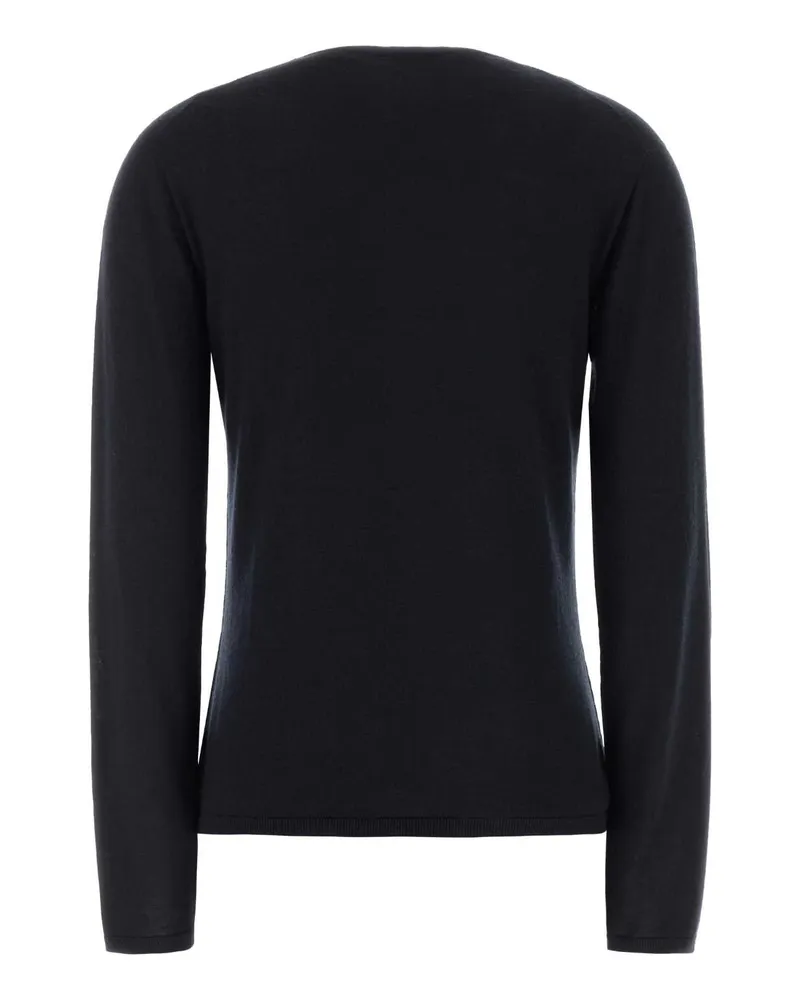 Max Mara Women's Midnight Blue Cashmere Mxpittura Sweater Blu Marino Exterior: Maglieria Navy