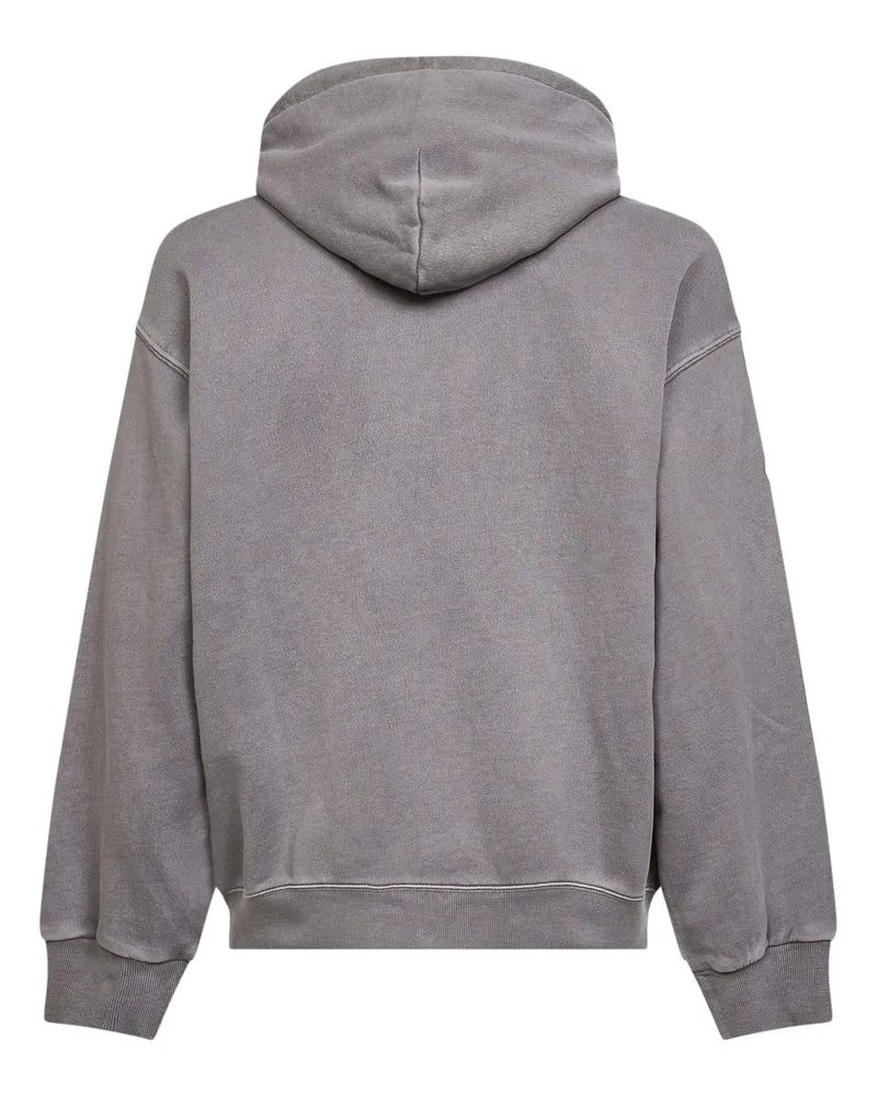 Carhartt WIP Men's Zip-Up Hoodie Nelson Grey Cotton Sweatshirts Sweater Gray